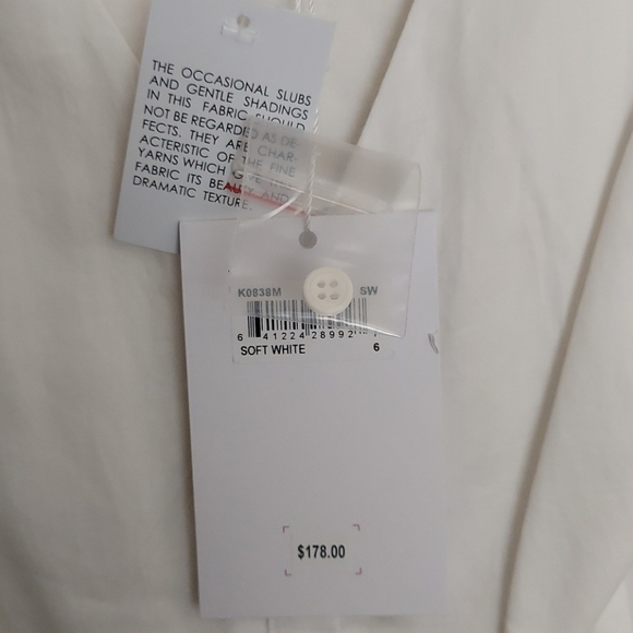 NWT Gal Meets Glam Ruffle Mini Dress size 6 white V-neck $178 MSRP - Picture 7 of 9